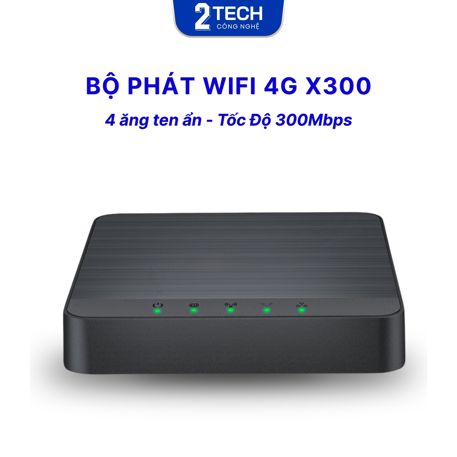 Bộ Phát Wifi 6 Từ Sim X300 PRO - Nhỏ Gọn-  Tốc Độ Cao 300Mbps- 4 Ăng Ten Ẩn